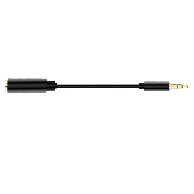5 PCS 13cm Metal 3.5mm Audio 4 Pole Female to 3 Pole Male Microphone Adapter Cable(Black) - free shipping - PMC TechLife - Order now!