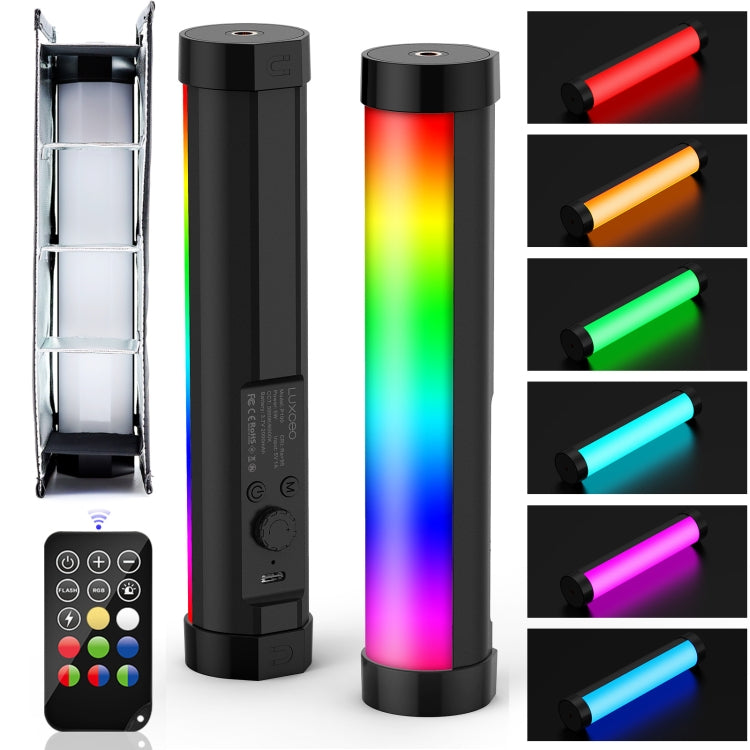 LUXCeO P100 RGB Photo Video Light Stick Handheld Fill Light with Remote Control & Grid Softbox - free shipping - PMC TechLife - Order now!