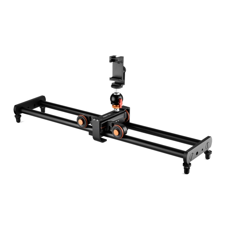 YELANGU L60E 60cm Slide Rail Track + L4 3-Wheel Video Dolly with Phone Clamp & Ballhead - free shipping - PMC TechLife - Order now!