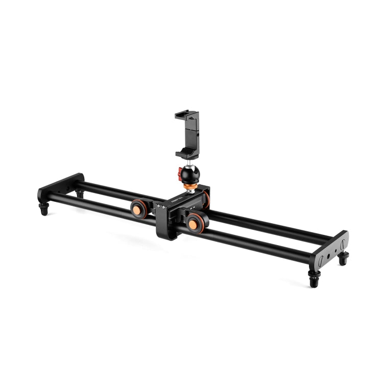 YELANGU L60E 60cm Slide Rail Track + L4 3-Wheel Video Dolly with PC142 Phone Clamp & Ballhead - free shipping - PMC TechLife - Order now!