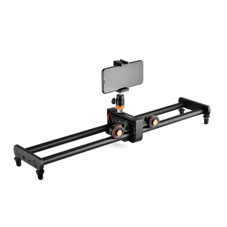 YELANGU L60E 60cm Slide Rail Track + L4 3-Wheel Video Dolly with PC142 Phone Clamp & Ballhead - free shipping - PMC TechLife - Order now!