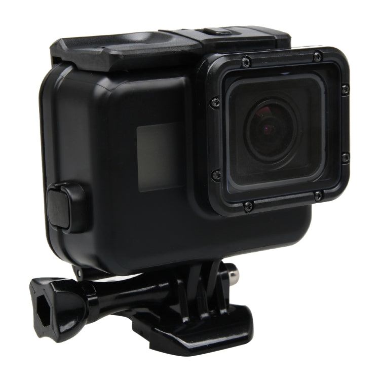 2 in 1 for GoPro HERO5 Touch Screen Back Cover + 45m Waterproof Housing Protective Case(No Need to Disassemble Lens When Installed) with Buckle Basic Mount & Lead Screw(Black) - Waterproof Cases by PMC TechLife | Online Shopping South Africa | PMC TechLife | Buy Now Pay Later Mobicred
