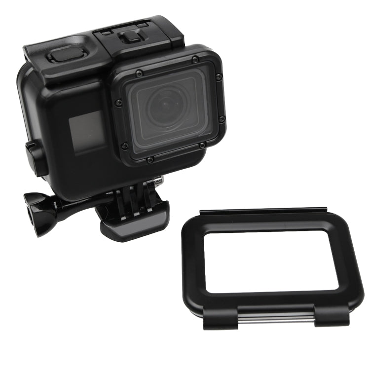 2 in 1 for GoPro HERO5 Touch Screen Back Cover + 45m Waterproof Housing Protective Case(No Need to Disassemble Lens When Installed) with Buckle Basic Mount & Lead Screw(Black) - Waterproof Cases by PMC TechLife | Online Shopping South Africa | PMC TechLife | Buy Now Pay Later Mobicred