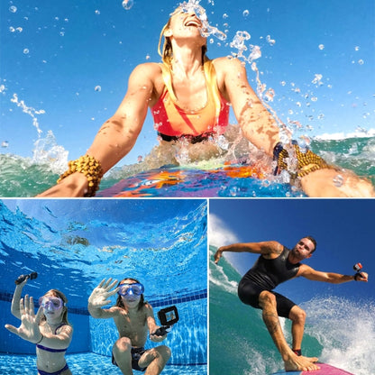 2 in 1 for GoPro HERO6 /5 Touch Screen Back Cover + 45m Waterproof Housing Protective Case(Need to Disassemble Lens When Installed) with Buckle Basic Mount & Lead Screw(Black) - Waterproof Cases by PMC Jewellery | Online Shopping South Africa | PMC Jewellery | Buy Now Pay Later Mobicred