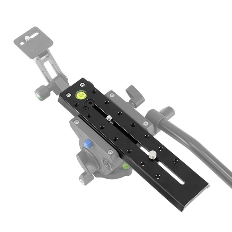 BEXIN B380-50 380mm Length Aluminum Alloy Extended Quick Release Plate for Manfrotto / Sachtler (Black) - free shipping - PMC TechLife - Order now!