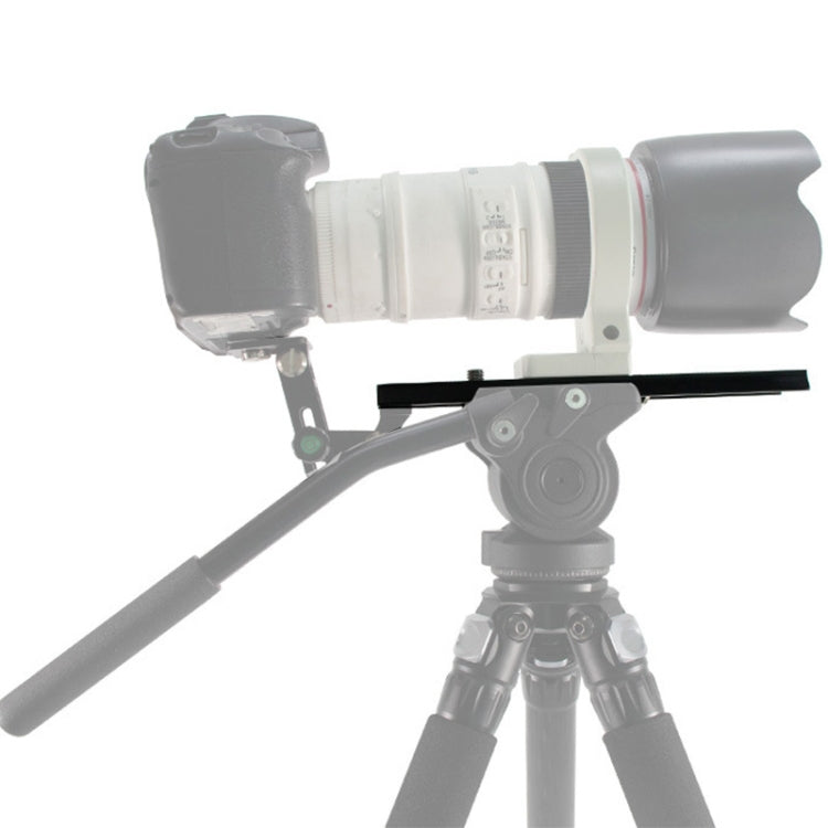 BEXIN B380-50 380mm Length Aluminum Alloy Extended Quick Release Plate for Manfrotto / Sachtler (Black) - free shipping - PMC TechLife - Order now!