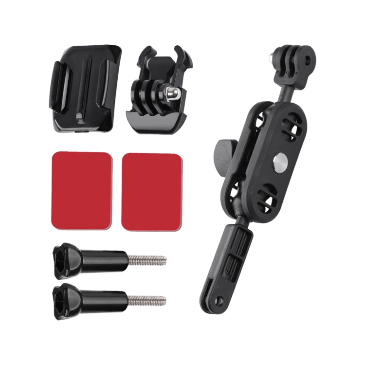 360 Pivot Magic Arm Motorcycle Helmet Mount Adapter Holder (Black) - Helmet Mount by PMC Jewellery | Online Shopping South Africa | PMC Jewellery | Buy Now Pay Later Mobicred