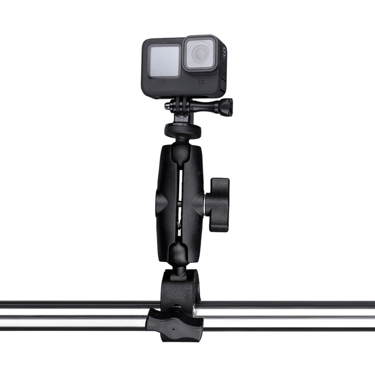 Extended Version 360 Rotation Adjustable Action Camera Clamp Plier Base Holder (Black) - Bicycle Handlebar Mount by PMC TechLife | Online Shopping South Africa | PMC TechLife | Buy Now Pay Later Mobicred