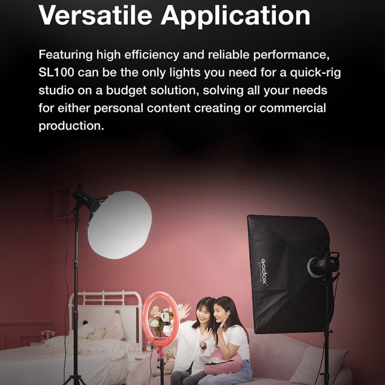 Godox SL100D 100W 5600K Daylight-balanced LED Light Studio Continuous Photo Video Light(UK Plug) - free shipping - PMC TechLife - Order now!