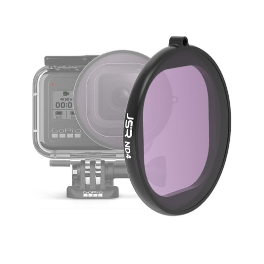 JSR Round Housing ND4 Lens Filter for GoPro HERO8 Black - Lens Filter by JSR | Online Shopping South Africa | PMC Jewellery | Buy Now Pay Later Mobicred