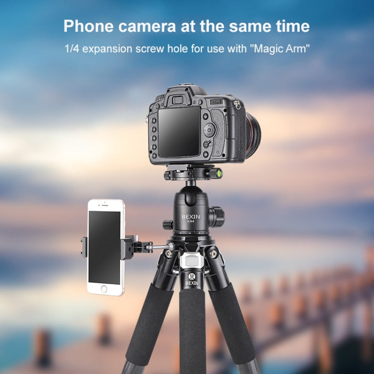 BEXIN RC294 Portable Collapsible Carbon Fiber Camera Tripod with K44 Panoramic Ball Head - Tripods by PMC TechLife | Online Shopping South Africa | PMC TechLife | Buy Now Pay Later Mobicred