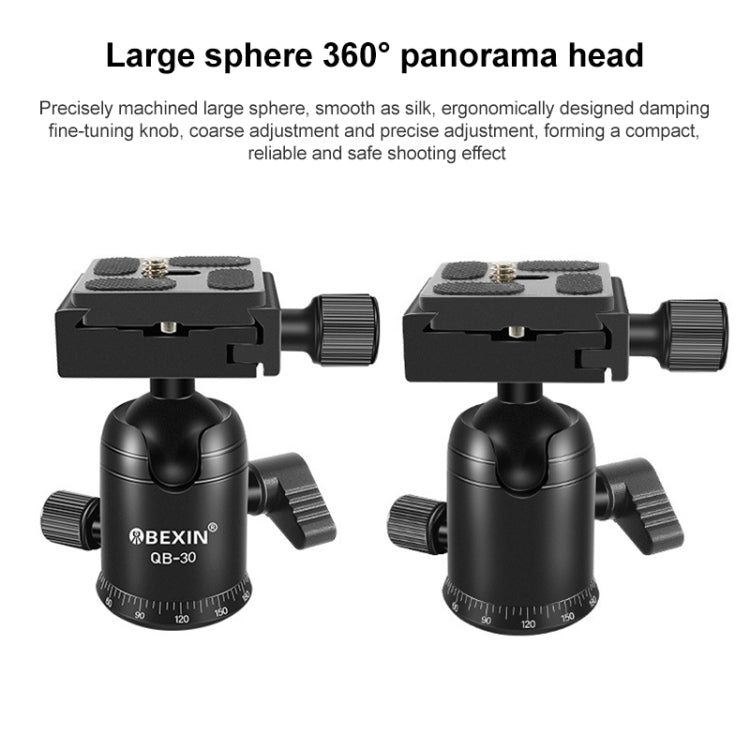 BEIXIN QB-30  360 Degree Rotation Panorama Metal Ball Head with Quick Release Plate - free shipping - PMC TechLife - Order now!