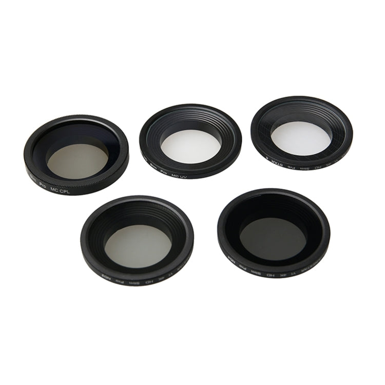 For Xiaomi Xiaoyi Yi II 4K Sport Action Camera Proffesional 34mm Lens Filter(CPL + UV + ND4+ ND2 + Star 6) - Lens Filter by PMC TechLife | Online Shopping South Africa | PMC TechLife | Buy Now Pay Later Mobicred