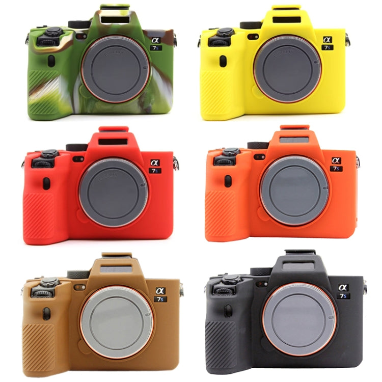 For Sony  A7S III / A7S3 Soft Silicone Protective Case(Yellow) - Protective Case by PMC TechLife | Online Shopping South Africa | PMC TechLife | Buy Now Pay Later Mobicred