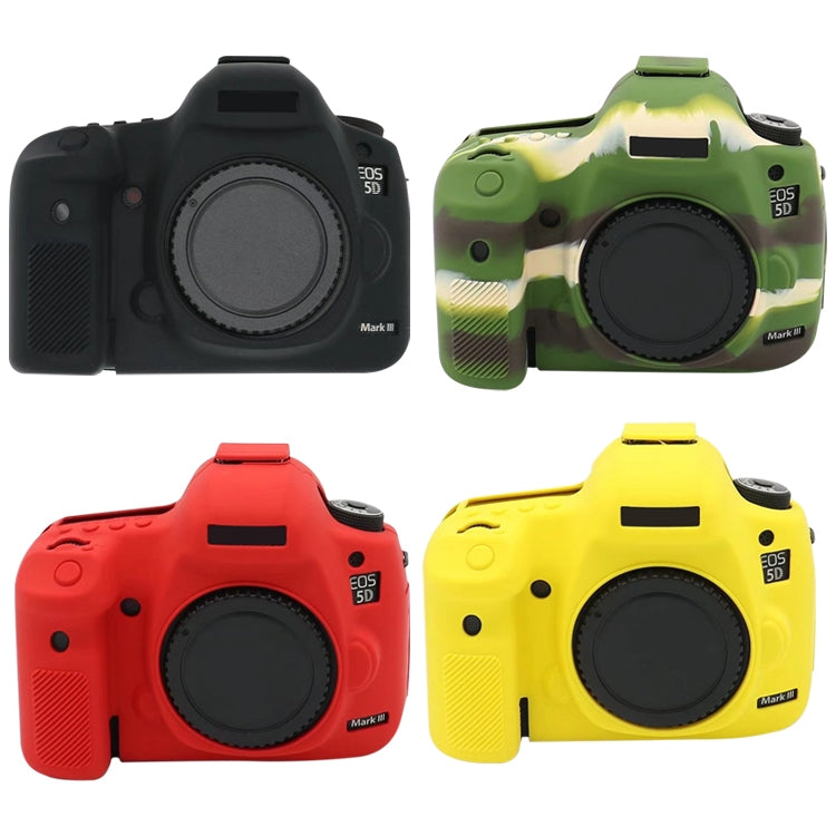 For Canon EOS 5DS Soft Silicone Protective Case (Camouflage) - Protective Case by PMC TechLife | Online Shopping South Africa | PMC TechLife | Buy Now Pay Later Mobicred