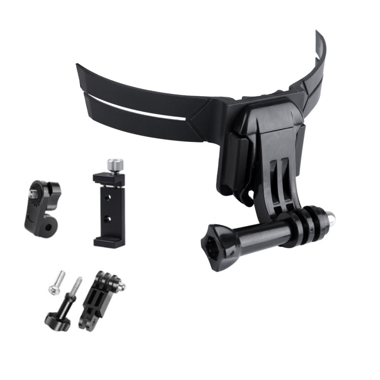 RUIGPRO Action Camera Phone Helmet Mount Kit with J-Hook Buckle & Metal Phone Clamp & Adapter(Black) - Helmet Mount by RUIGPRO | Online Shopping South Africa | PMC TechLife | Buy Now Pay Later Mobicred