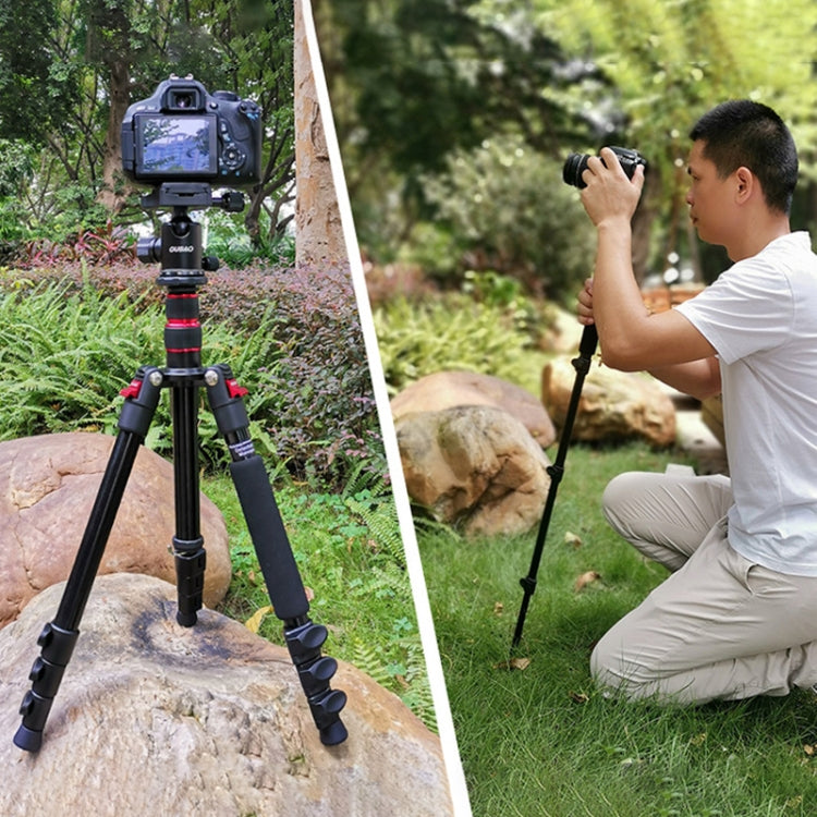 TRIOPO Oubao A-208S Adjustable Portable  Aluminum Alloy Tripod with Ball Head for SLR Camera - free shipping - PMC TechLife - Order now!