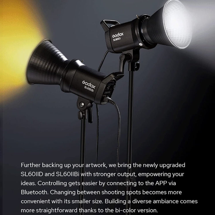 Godox SL60IIBi 75W Bi-Color 2800K-6500K LED Video Light(AU Plug) - free shipping - PMC TechLife - Order now!