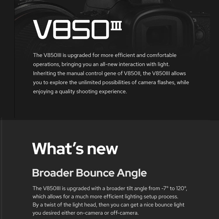 Godox V850III 2.4GHz Wireless Flash Speedlite Camera Light(EU Plug) - free shipping - PMC TechLife - Order now!