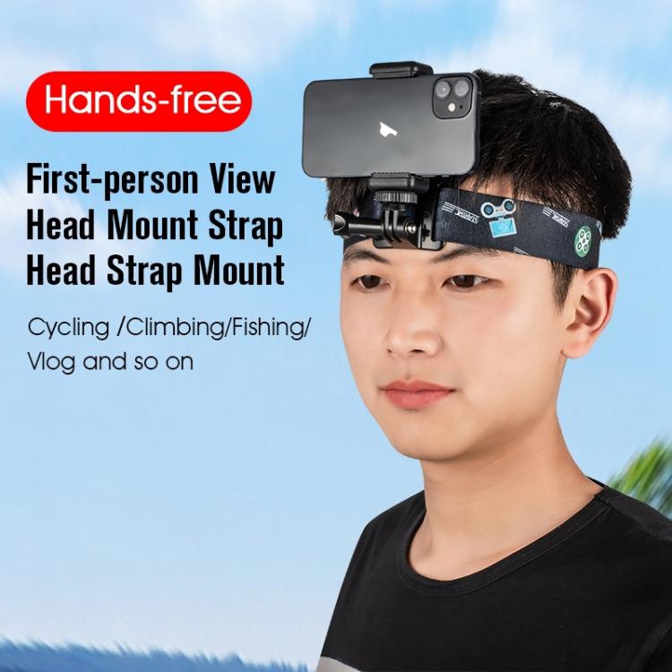 STARTRC Adjustable Head Strap Vlog FPV POV Mount Belt for GoPro, Insta360, DJI Osmo Action and Other Action Cameras(Black) - Head Belt by STARTRC | Online Shopping South Africa | PMC TechLife | Buy Now Pay Later Mobicred