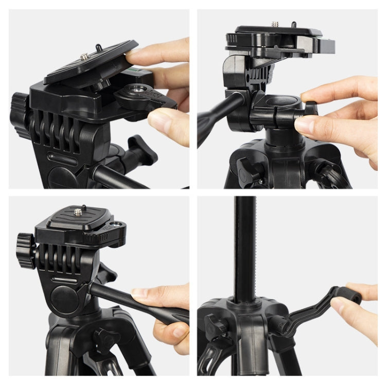 3366 Quality 1.7m Portable Phone Live Selfie Tripod DV SLR Camera Stand (Black) - Tripods by PMC TechLife | Online Shopping South Africa | PMC TechLife | Buy Now Pay Later Mobicred