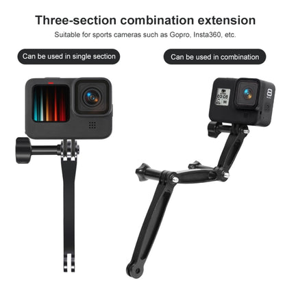 Joint Aluminum Extension Arm Grip Extenter for GoPro Hero12 Black / Hero11 /10 /9 /8 /7 /6 /5, Insta360 Ace / Ace Pro, DJI Osmo Action 4 and Other Action Cameras, Length: 10.8cm - Others by PMC Jewellery | Online Shopping South Africa | PMC Jewellery | Buy Now Pay Later Mobicred