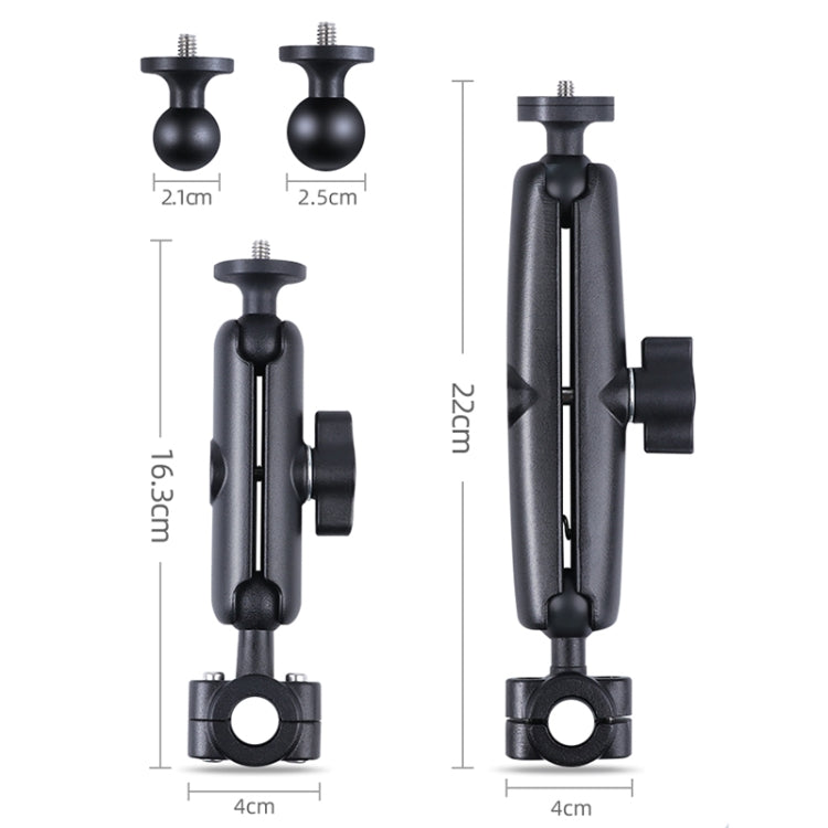 21mm Ballhead Car Front Seat Handlebar Fixed Mount Holder with Tripod Adapter & Screw & Phone Clamp & Anti-lost Silicone Case for GoPro, Insta360, DJI and Other Action Cameras - Connection Mount by PMC TechLife | Online Shopping South Africa | PMC TechLife | Buy Now Pay Later Mobicred
