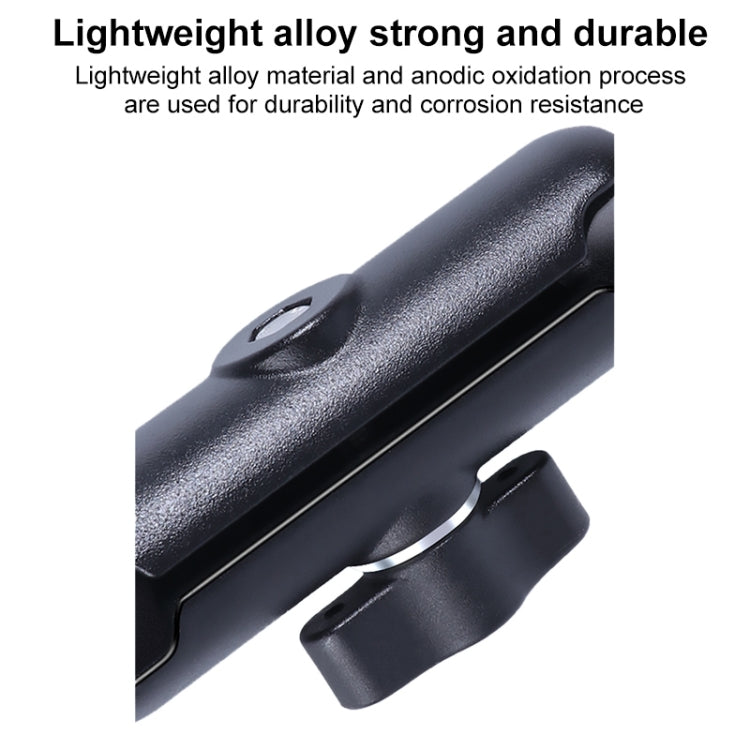 21mm Ballhead Car Front Seat Handlebar Fixed Mount Holder with Tripod Adapter & Screw & Phone Clamp & Anti-lost Silicone Case for GoPro, Insta360, DJI and Other Action Cameras - Connection Mount by PMC TechLife | Online Shopping South Africa | PMC TechLife | Buy Now Pay Later Mobicred