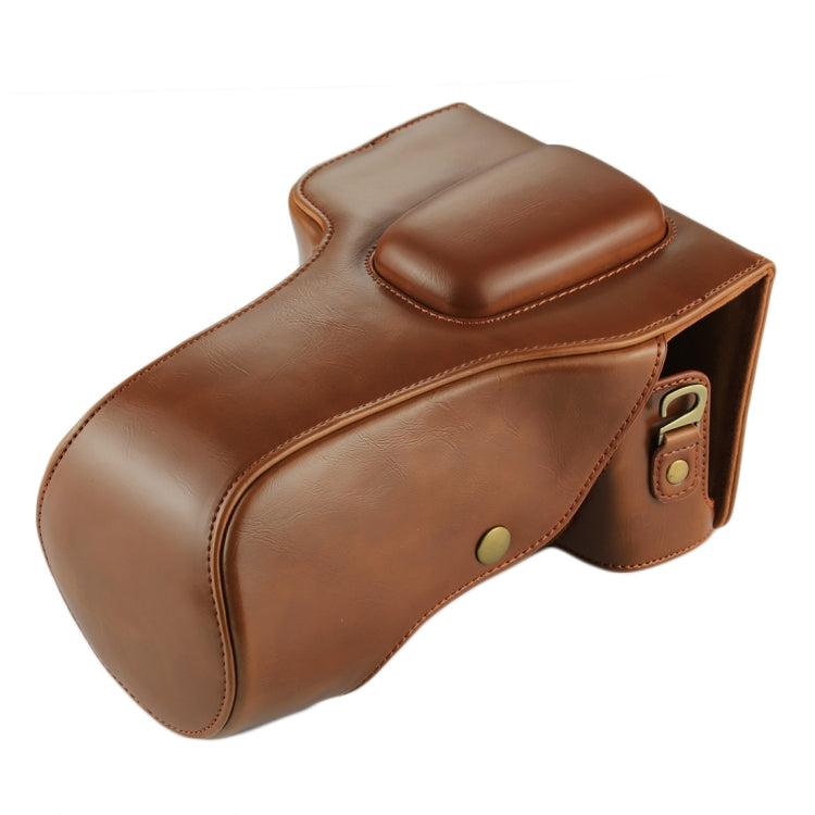 Full Body Camera PU Leather Case Bag for Canon EOS 760D / 750D (18-135mm Lens) (Brown) - free shipping - PMC TechLife - Order now!