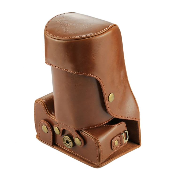 Full Body Camera PU Leather Case Bag for Canon EOS 760D / 750D (18-135mm Lens) (Brown) - free shipping - PMC TechLife - Order now!