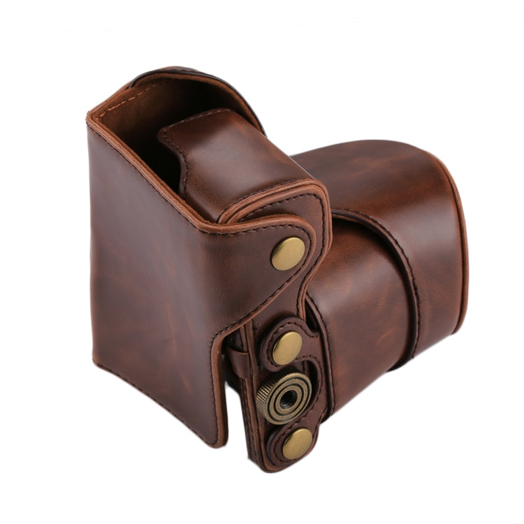 Full Body Camera PU Leather Case Bag with Strap for Sony NEX 5N / 5R / 5T  (16-50mm / 18-55mm Lens)(Coffee) - free shipping - PMC TechLife - Order now!