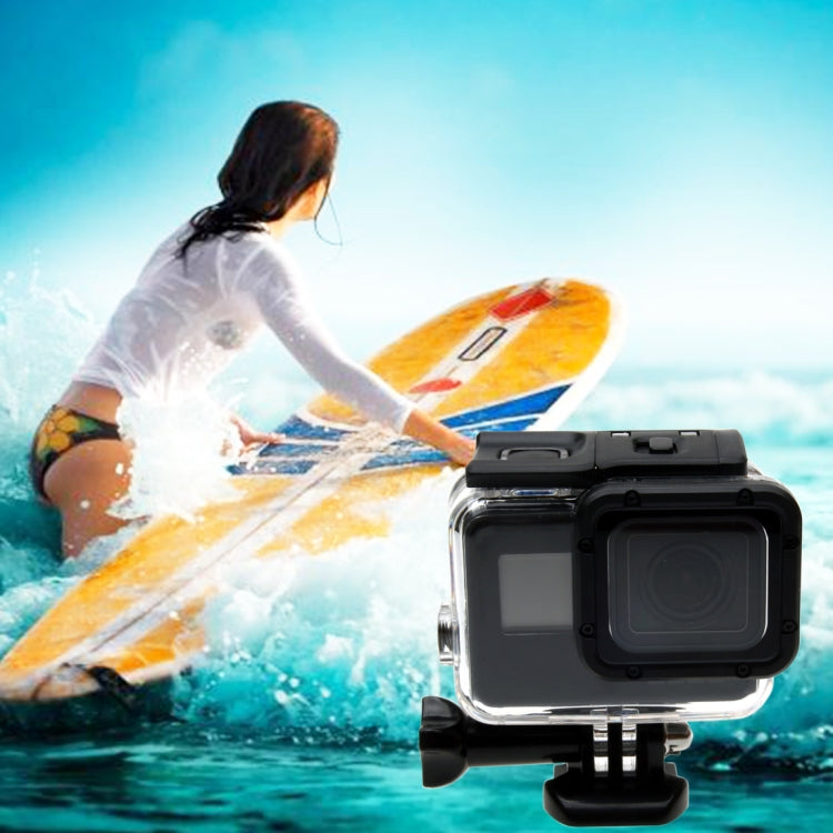 For GoPro  NEW HERO /HERO6  /5  30m Waterproof Housing Protective Case + Hollow Back Cover with Buckle Basic Mount & Screw, No Need to Disassemble Lens(GP413) - Waterproof Cases by PMC TechLife | Online Shopping South Africa | PMC TechLife | Buy Now Pay Later Mobicred