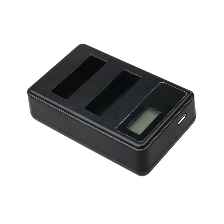 LCD Screen Dual Batteries Charger with USB Cable for Xiaoyi 4K Sport Camera, Displays Charging Capacity (XM47) - Charger by PMC TechLife | Online Shopping South Africa | PMC TechLife | Buy Now Pay Later Mobicred
