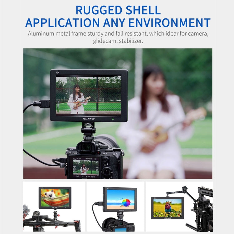 FEELWORLD T7 PLUS 7 inch 3D LUT DSLR Camera Field Monitor with Waveform 4K HDMI Aluminum Housing (Black) - free shipping - PMC TechLife - Order now!
