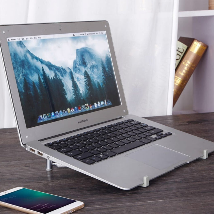 Universal Aluminum Alloy Cooling Stand Foldable Height Extender Holder for 12-17 inch PC iPad Notebook - MacBook Holder by PMC Jewellery | Online Shopping South Africa | PMC Jewellery | Buy Now Pay Later Mobicred