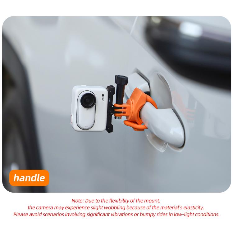 Sunnylife Action Camera Flexible Mount 360 Strap Wrap Band Mount Bike Tube Clip Holder (Orange) - free shipping - PMC TechLife - Order now!