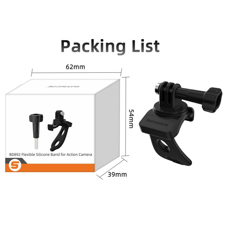 Sunnylife Action Camera Flexible Mount 360 Strap Wrap Band Mount Bike Tube Clip Holder (Orange) - free shipping - PMC TechLife - Order now!