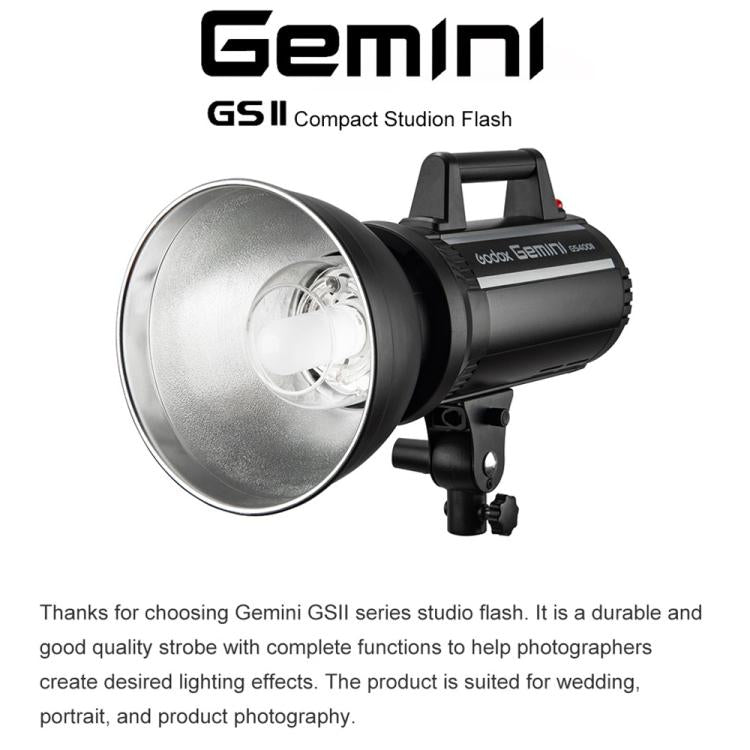 Godox Gemini GS400II Studio Flash Light 400Ws Bowens Mount Strobe Flash (AU Plug) - free shipping - PMC TechLife - Order now!