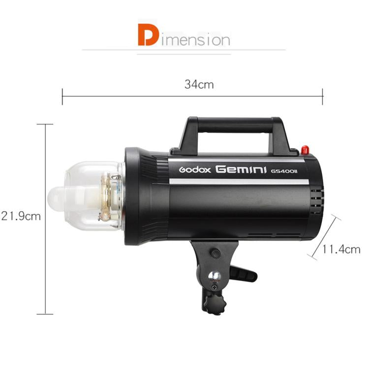 Godox Gemini GS400II Studio Flash Light 400Ws Bowens Mount Strobe Flash (UK Plug) - free shipping - PMC TechLife - Order now!