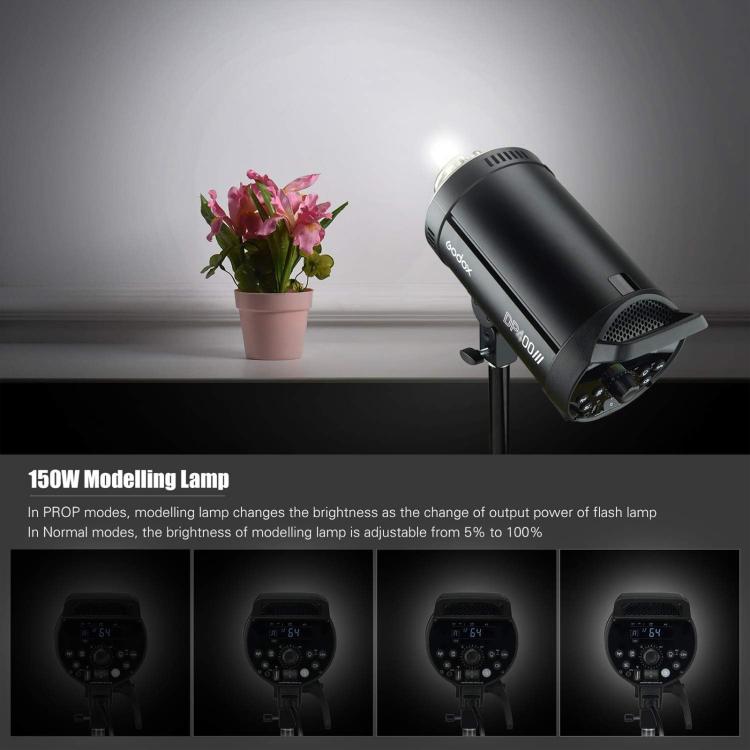 Godox DP400III Studio Flash Photo Light 400Ws 2.4G Wireless X System Bowens Mount Strobe Light, No Lamp Cover (AU Plug) - free shipping - PMC TechLife - Order now!