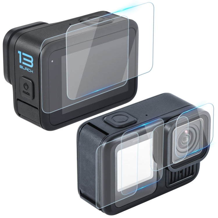 For GoPro HERO13 Black STARTRC 2 Sets 3 in 1 Lens and Front Back Screen Tempered Glass Film - free shipping - PMC TechLife - Order now!