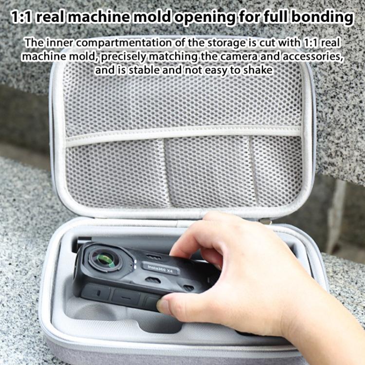 For Insta360 X4 / X5 Carrying Case Portable Storage Bag, Size: 24.2 x 16 x 6.3cm (Grey) - free shipping - PMC TechLife - Order now!