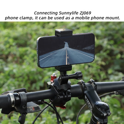 Sunnylife Sports Camera Universal Bicycle Clamp 360 Rotation 19-35mm Clip for DJI Action / Insta360 / GoPro (Black) - Bicycle Handlebar Mount by Sunnylife | Online Shopping South Africa | PMC Jewellery | Buy Now Pay Later Mobicred