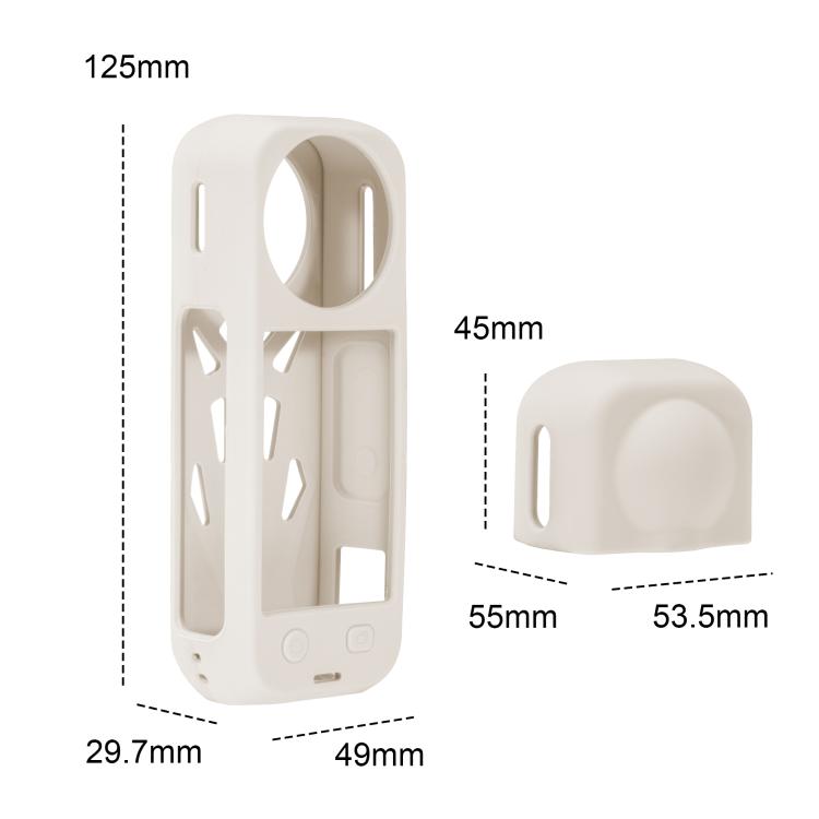 For Insta360 X5 STARTRC Silicone Heat Dissipation Protective Cover with Lens Cover (Black) - free shipping - PMC TechLife - Order now!