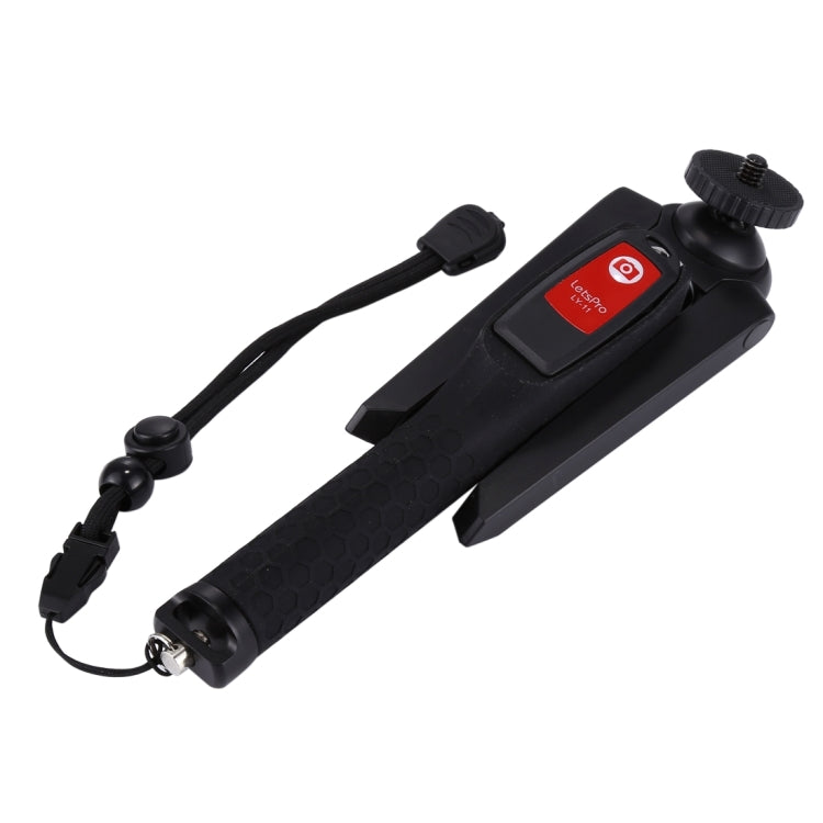 Letspro LY-11 3 in 1 Handheld Tripod Self-portrait Monopod Extendable Selfie Stick with Remote Shutter for Smartphones, Digital Cameras, GoPro Sports Cameras - free shipping - PMC TechLife - Order now!