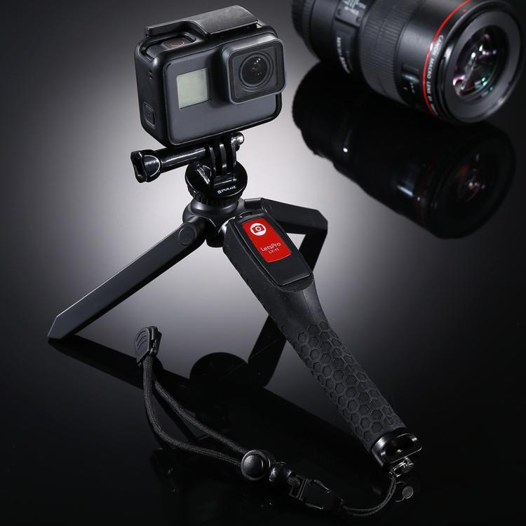Letspro LY-11 3 in 1 Handheld Tripod Self-portrait Monopod Extendable Selfie Stick with Remote Shutter for Smartphones, Digital Cameras, GoPro Sports Cameras - free shipping - PMC TechLife - Order now!