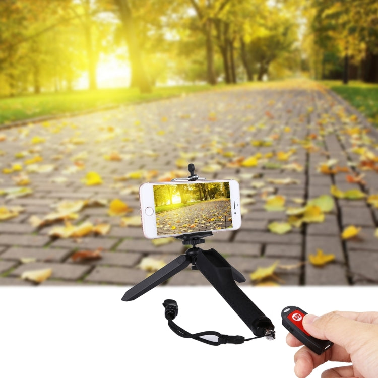 Letspro LY-11 3 in 1 Handheld Tripod Self-portrait Monopod Extendable Selfie Stick with Remote Shutter for Smartphones, Digital Cameras, GoPro Sports Cameras - free shipping - PMC TechLife - Order now!