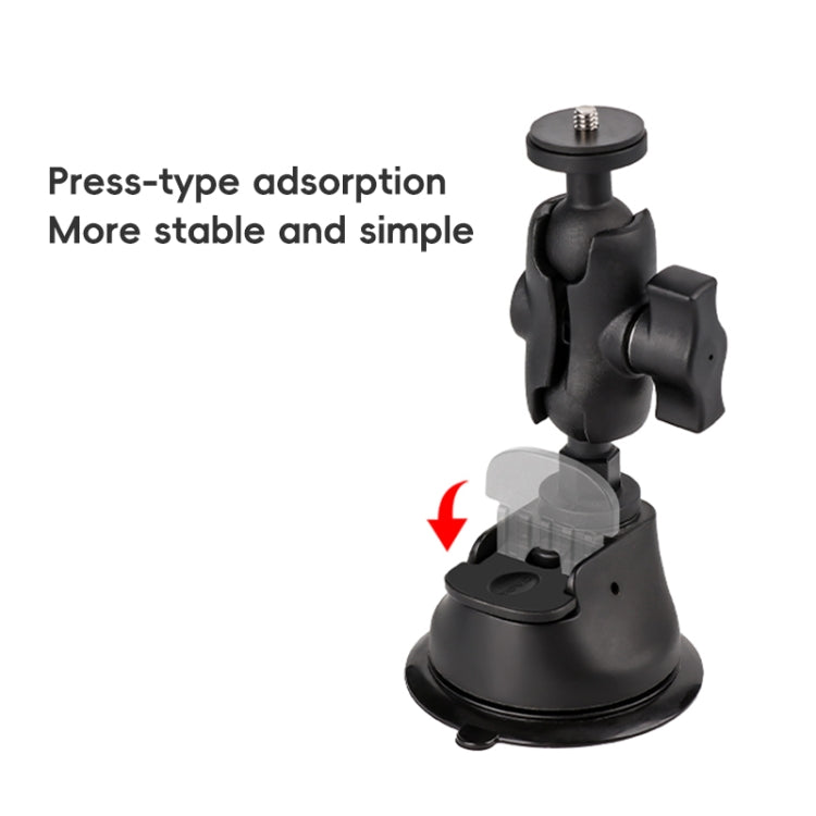 1/4 inch Screw Dual-Leg  Suction Cup Mount and 2 x Single-leg Car Suction Cup Mount Crab Clamps Set (Black) - free shipping - PMC TechLife - Order now!