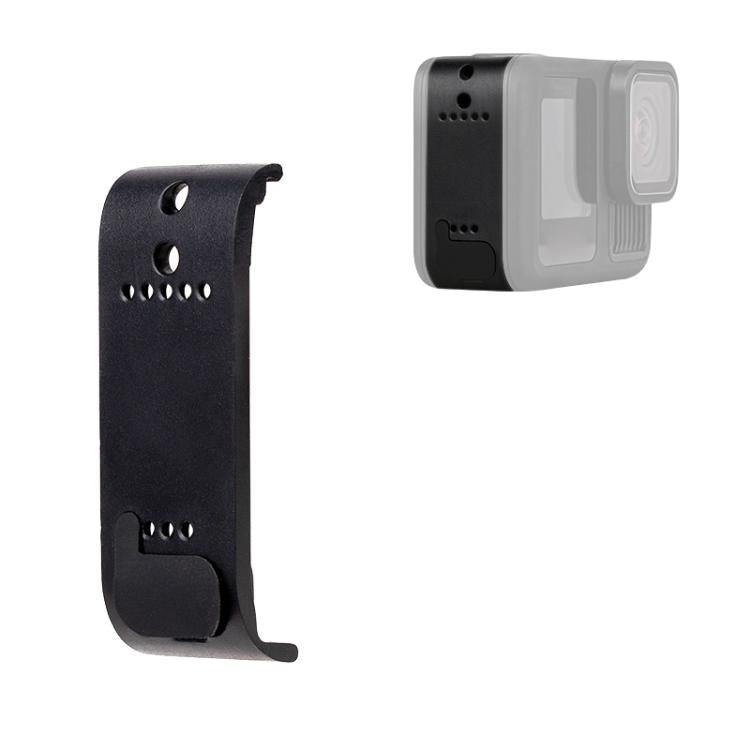 BS Plastic Battery Side Interface Cover with Silicone Plug for GoPro HERO13 Black /12 Black /11 Black /10 Black /9 Black - Skeleton Housing by PMc TechLife | Online Shopping South Africa | PMc TechLife | Buy Now Pay Later Mobicred