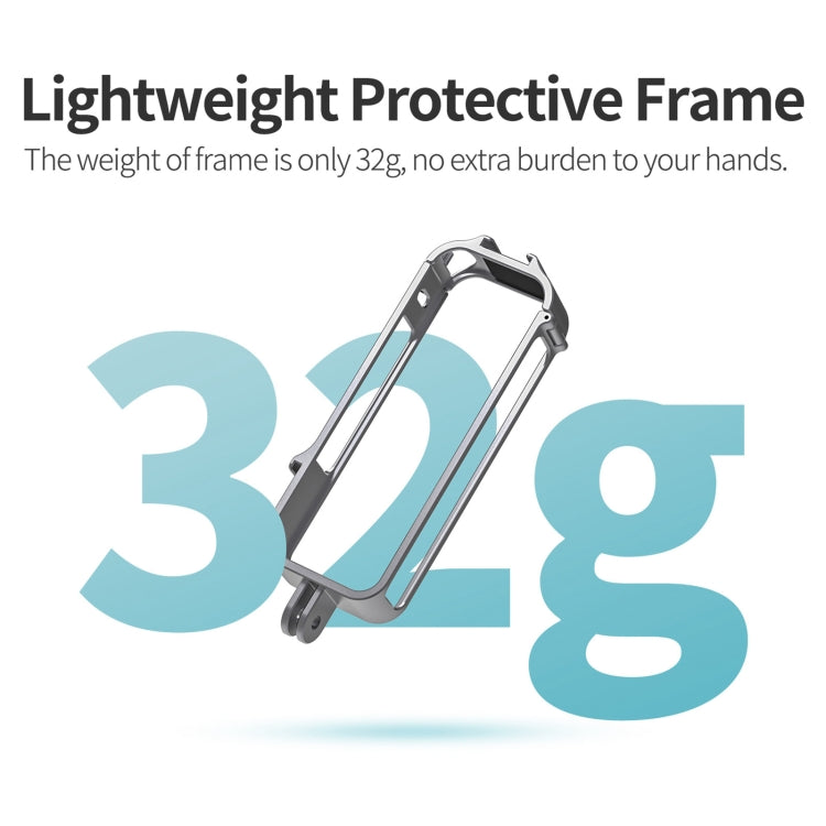 For Insta360 X4 Sunnylife Metal Protective Cage Rig with Cold Shoe Bases & Tripod Adapter (Titanium Color) - free shipping - PMC TechLife - Order now!